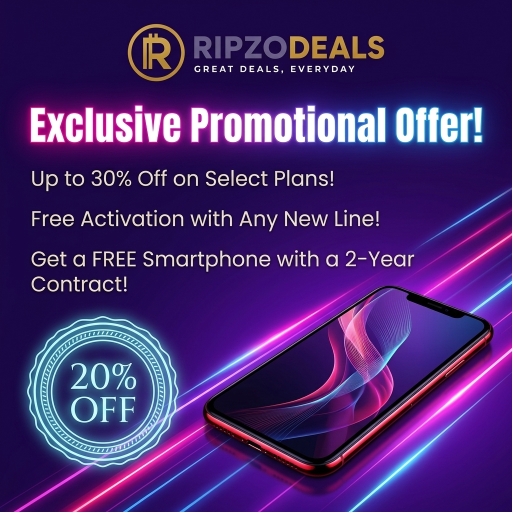 Get free smartphone with a 2‑year contract.