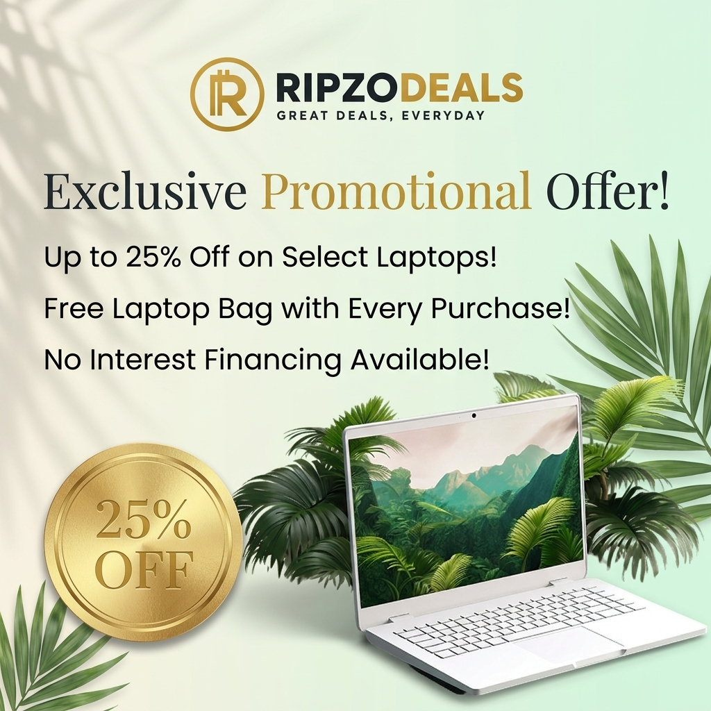 Free laptop bag is included with every purchase.