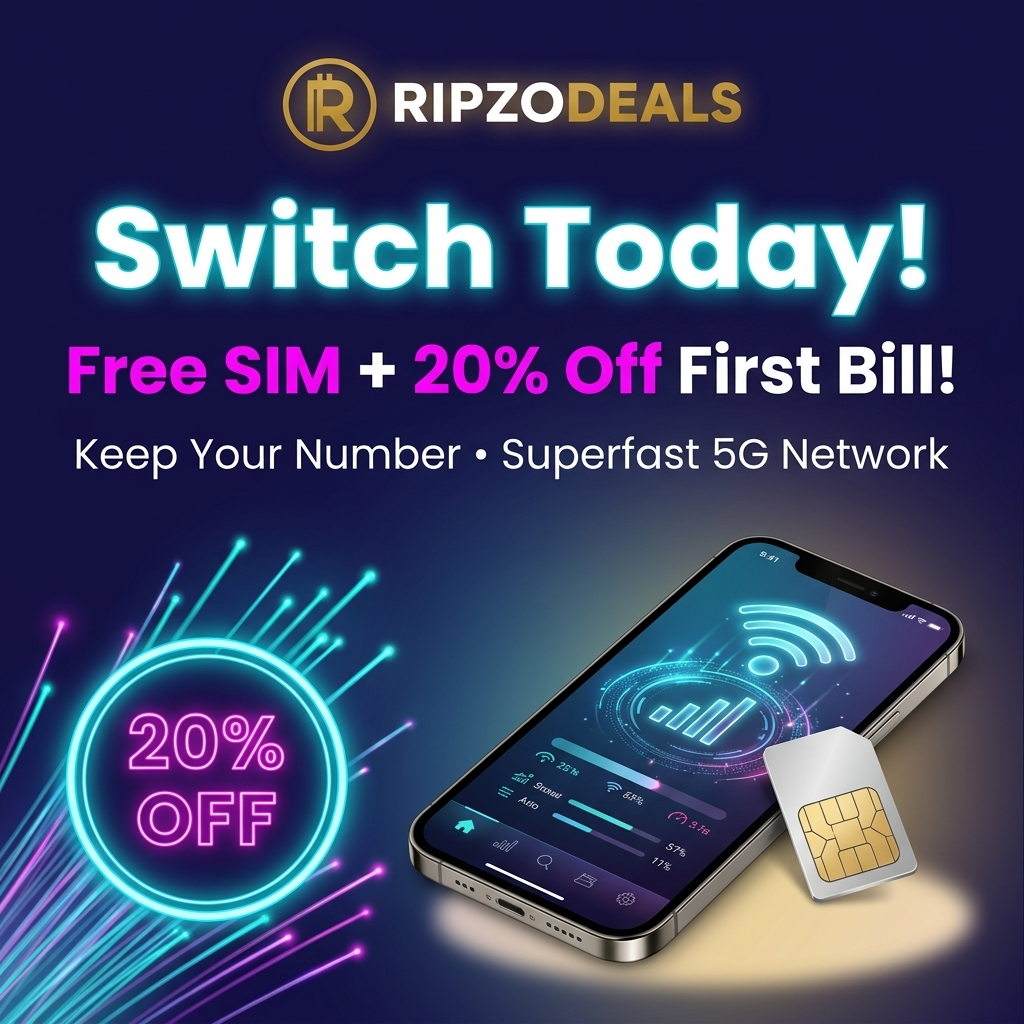 Switch today: Free SIM + 20% off first bill
