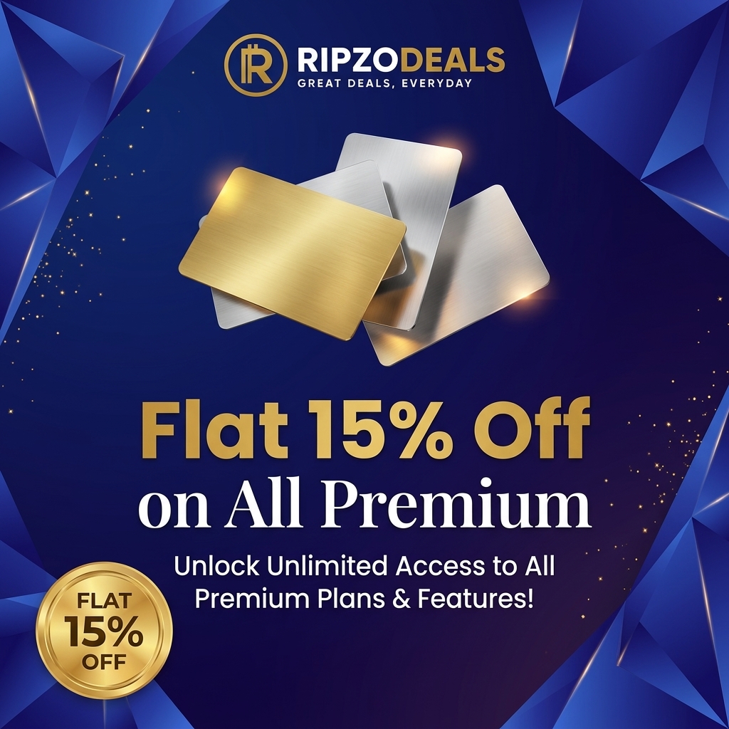 Flat 15% off on all premium