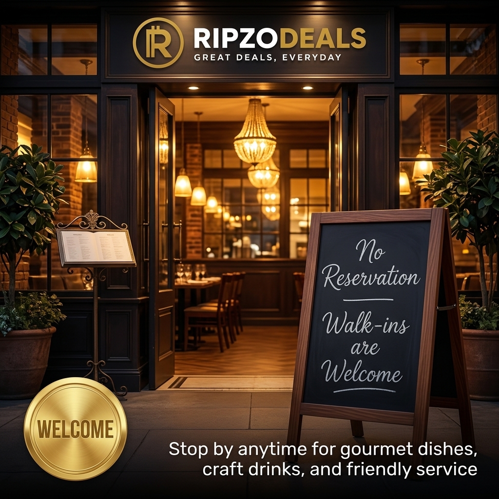 No reservation — walk-ins are welcome
